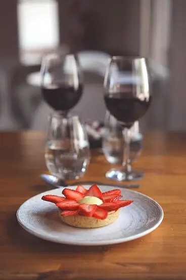 Postre del restaurant de Postales del Nunca Jamás.